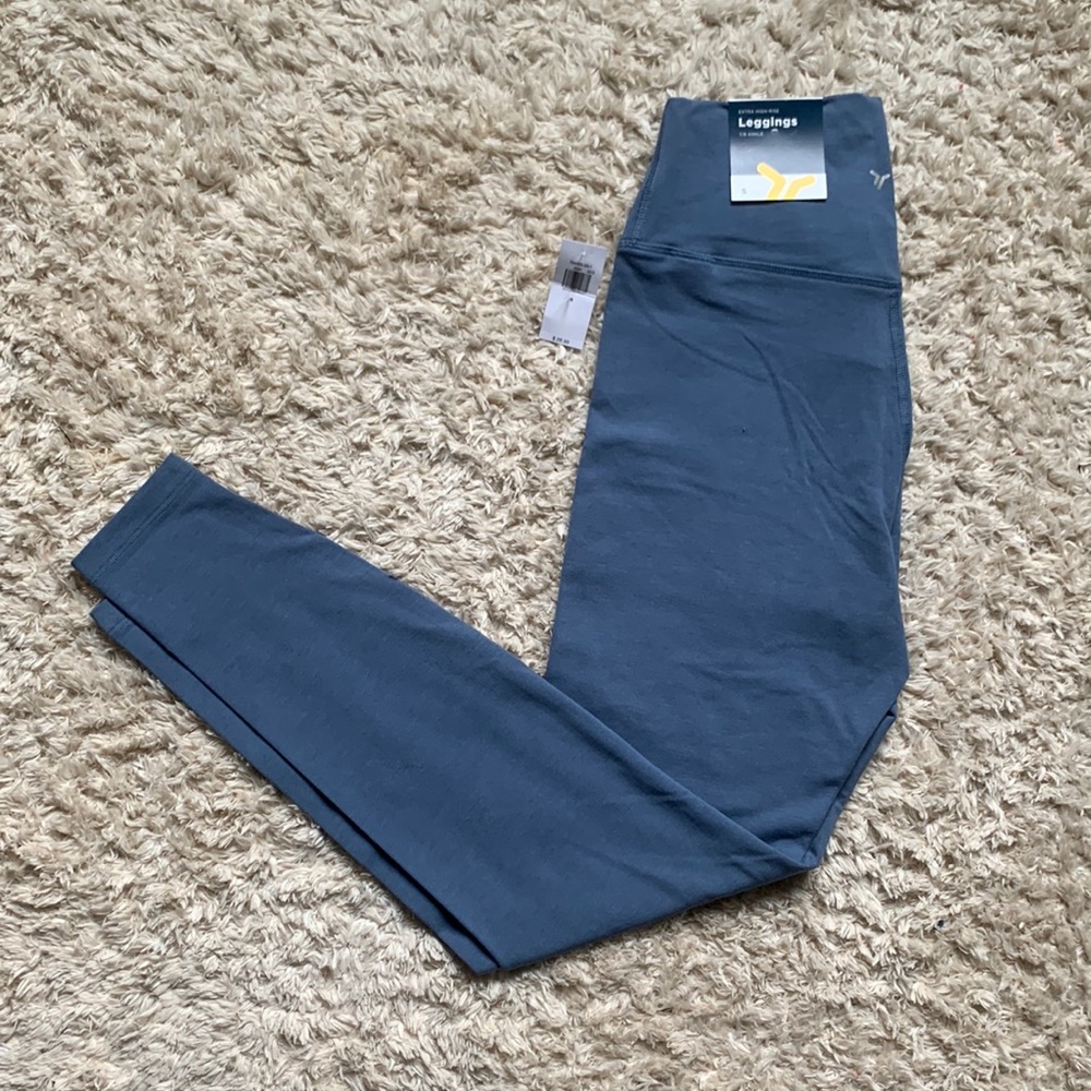 OLD NAVY SLATE BLUE EXTRA HIGH RISE LEGGINGS